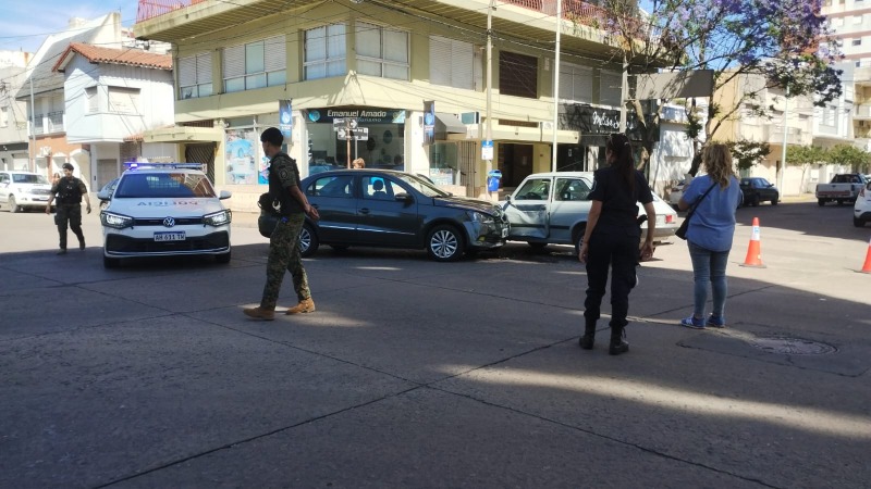 Choque sin consecuencias personales en el centro